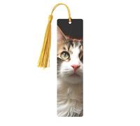 Marque-page en métal pour homme et femme - Marque-page personnalisé avec pendentif en forme de chat pour les amateurs de livres, cadeau d'anniversaire, étudiants, enseignants