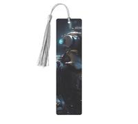 Marque-page en métal pour homme et femme - Marque-page personnalisé avec pendentif en forme de robot du futur - Pour les amateurs de livres, cadeau d'anniversaire, étudiants, enseignants