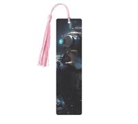 Marque-page en métal pour homme et femme - Marque-page personnalisé avec pendentif en forme de robot du futur - Pour les amateurs de livres, cadeau d'anniversaire, étudiants, enseignants