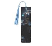 Marque-page en métal pour homme et femme - Marque-page personnalisé avec pendentif en forme de robot du futur - Pour les amateurs de livres, cadeau d'anniversaire, étudiants, enseignants