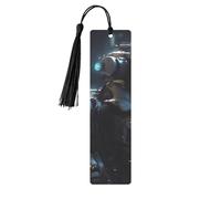 Marque-page en métal pour homme et femme - Marque-page personnalisé avec pendentif en forme de robot du futur - Pour les amateurs de livres, cadeau d'anniversaire, étudiants, enseignants