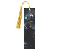 Marque-page en métal pour homme et femme - Marque-page personnalisé avec pendentif en forme de robot du futur - Pour les amateurs de livres, cadeau d'anniversaire, étudiants, enseignants