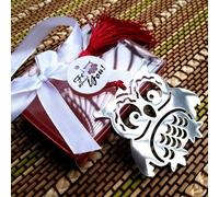Marque-Page En Métal, Pour Livre De Hibou, Oiseaux Avec Glands, Papeterie Cadeau Pour Enfants
