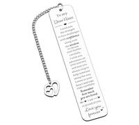 Marque-page en métal pour nièce de la part d'une tante, d'une nièce, d'un oncle, pour adolescentes, filles, pour lire les enfants, l'obtention d'un diplôme, des idées de Noël pour les filles et les