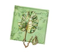 Marque-page en métal sur le thème de la plante artistique avec chaîne - Souvenir de la rentrée scolaire - Cadeau de motivation