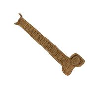 Marque-page en tricot fait à la main en forme de teckel - Outil de lecture pour enseignant, amoureux, écrivain, lecteur, marque-pages sur le thème des animaux