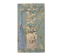 Marque-page esthétique avec pompons - Marque-page - Peinture florale - Marqueurs de livre rétro - Fournitures de lecture en métal - Marque-pages esthétiques - Page rétro