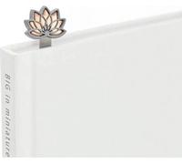 Marque-page fleur de lotus or rose