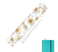 Marque-page fleur séchée, marque-pages en résine avec motif marguerite