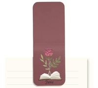 Marque-page floral | Porte-signet en cuir PU Vintage | Marque-pages magnétiques vintage pour lecture, étude, journal, planificateur, cahier, école, bureau, filles, adolescents, U