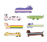 Marque-page guidé avec superpositions colorées Marque-page mignons pour enfants pour enfants et outils pédagogiques Bandes guidées pour enfants Bandes de marquage colorées Marque-page suivi