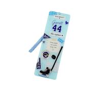 Marque-page hockey 4,8 cm / 1,89 pouces x 14,9 cm / 5, type 4 | Marque-page à pompons pour les lecteurs et l'utilisation quotidienne, les notes de lecture, les lectures de voyage
