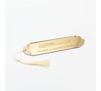 Marque-page islamique avec bismillah et pompon - Élégant marqueur en acrylique de 3 mm pour le Coran, les livres islamiques et les carnets