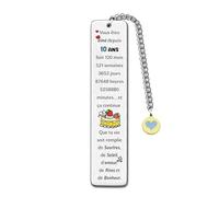 Marque-Page Joyeux 10e Anniversaire Cadeaux Filleul 10ans Petit-Fils Inspirant Fils Ami Neveu Meilleurs Vœux Noël Familles Cadeau Personnalisé Frère Encouragement Souvenir Du Père Cousin Mère