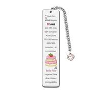 Marque-Page Joyeux 10e Anniversaire Cadeaux Filleule 10ans Inspirante Grand-Fille Fille Amie Nièce Meilleurs Vœux Noël Familles Personnalisé Cadeau Soeur Encouragement Souvenir Du Père Mère Cousin