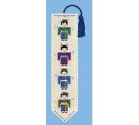 Marque-page Le Bonheur des Dames, set de points de croix "Petit Japonais", 5x20cm