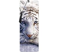 Marque-Page - Le Repos Du Tigre Blanc De Deluxebase. Marque Page Tigre Avec Illustrations 3d Lenticulaires Sous Licence De L'artiste Renommé David Penfound