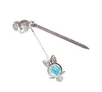 Marque-page lumineux vintage en métal avec pendentif, marque-page, cadeau pour enseignant, amateur de livre, unique