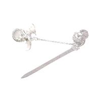 Marque-page lumineux vintage en métal avec pendentif, marque-page, cadeau pour enseignant, amateur de livre, unique