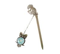 Marque-page lumineux vintage en métal avec pendentif, marque-page, cadeau pour enseignant amateur de livres lumineux