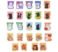 Marque Page Magnétique,24 Pièces Animaux Marque Page Aimanté,Marque Pages Enfant,Marqueurs De Pages,Clips De Livre,Pour Lecteurs, Enfants, Enseignants,Cadeau Pratique