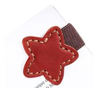 Marque-Page Magnétique en Cuir,Marque-Page Magnétique en Cuir | Boucle magnétique pentagramme pour portefeuille | Porte-page de livre magnétique rétro fait à la main, clip de marqueur de