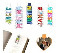 Marque-page magnétique personnalisé en papier pour les amateurs de lecture, marque-page personnalisé, cadeau pour femmes, hommes, enseignants, amateurs de livres