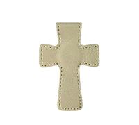 Marque-page magnétique religieux professionnel Marque-pages en cuir conviviaux Texture PU Convient pour une utilisation en voyage ou bureau Marque-pages en cuir Crucifix magnétique
