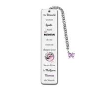 Marque-Page Maman Cadeau D' Anniversaire Noël Cadeau Personnalisé De La Fête Des Mères Cadeau Spécial Femmes Retraite Appréciez Souvenir Acier Inoxydable Rappel Mère D'Amour Familial Accessoire Livre