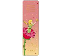 Marque-page papier Kiub Le Petit Prince sur la Rose cherche étoiles (54x172mm)