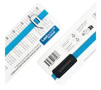 Lastword marque page original et élastique-cadeau original pour homme et femme-marqueur de livre pour adulte et enfant-avec le marque page vous ne perdez pas votre marque- MADE IN ITALY (Bleu)