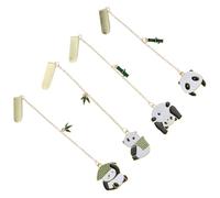 Marque-page Pendentif Panda Clip-on 4pcs en Alliage, Dessin Animé