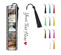 Marque page Personnalisé avec Photo et Texte,Marque Page Livre Personnalisable en Métal Cadeaux D'anniversaire, de Fin D'études, de Noël Pour Hommes et Femmes (Film)