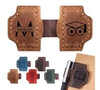 Marque-page personnalisé avec porte-stylo, marque-page magnétique personnalisé en cuir avec nom et logo initiale pour les amateurs de livres, lecture, cadeau