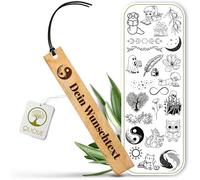 Marque-page personnalisé en bois d'olivier - Marque-page fait à la main avec gravure comme cadeau personnalisé