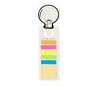 Marque-page personnalisé en papier de graines à planter avec notes adhésives, marque-page ampoule, onglets mémo respectueux de l'environnement avec graines de pétunia pour la lecture, le bureau et