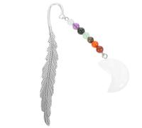 Marque-page Plume en Métal et Cristal, Style Rétro Élégant | Accessoire Léger et Délicat, Suit Vos Lectures sans Abîmer les Pages, pour Livres et Carnets