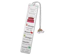 Marque-page pour 10e anniversaire pour fille, fils, cadeaux inspirants pour filles et garçons, marque-page souvenir arc-en-ciel pour amis, nièce, neveu
