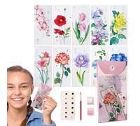 Marque-page pour femme, marque-page aquarelle, kit de fournitures, accessoires esthétiques pour femmes, étudiants, enseignants, lecteurs scolaires, décoration de