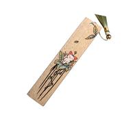 Marque-page rétro en bois avec gravure, style vintage, avec pendentif, pour les amateurs de livres masculins et féminins, pour la lecture, cadeau d'anniversaire, motif gravé