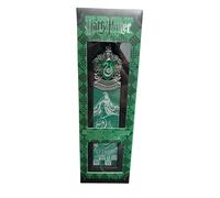 The Noble Collection Harry Potter Slytherin Crest Bookmark - 6.7in (17cm) Die Cast Metal, PVC and Card Bookmark - Officially Licensed Film Set Movie Gifts Stationery