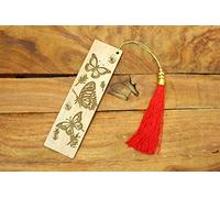 Marque-page sur le thème du papillon, marque-page de style papillon, marque-page en bois, marque-page sur le thème de la nature, marque-page sur le thème de la nature