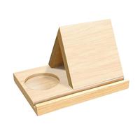 Marque-page triangulaire en bois avec porte-gobelet, support de livre pour repose-page, support de recettes de comptoir, support de livre de bureau, support de livre de nuit, support de lecture avec