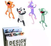 Marque-page Wacky Palz - Marque-page stéréo 3D Kawaii - Motif animal 3D - Marque-page mignon pour une lecture plus amusante - Cadeau pour enfants et étudiants (Style A)