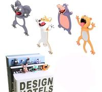 Marque-page Wacky Palz - Marque-page stéréo 3D Kawaii - Motif animal 3D - Marque-page mignon pour une lecture plus amusante - Cadeau pour enfants et étudiants (Style C)