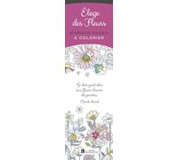 Marque-pages à colorier. Éloge des fleurs