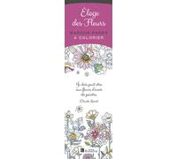 Marque-pages à colorier. Éloge des fleurs