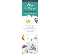Marque-pages à colorier : Éloge du voyage