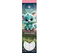 Marque-pages à strasser et à colorier ROSE - - Solenne et Thomas - Fleurus - Jeux livres objets