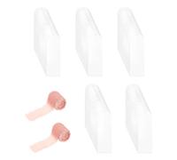 Marque-pages acryliques vierges | Lot de 100 signets transparents avec 2 rubans | Marque-pages transparents avec 2 rouleaux de ruban,pour amateurs de lecture, artisanat, maison, bibliothèque, études,